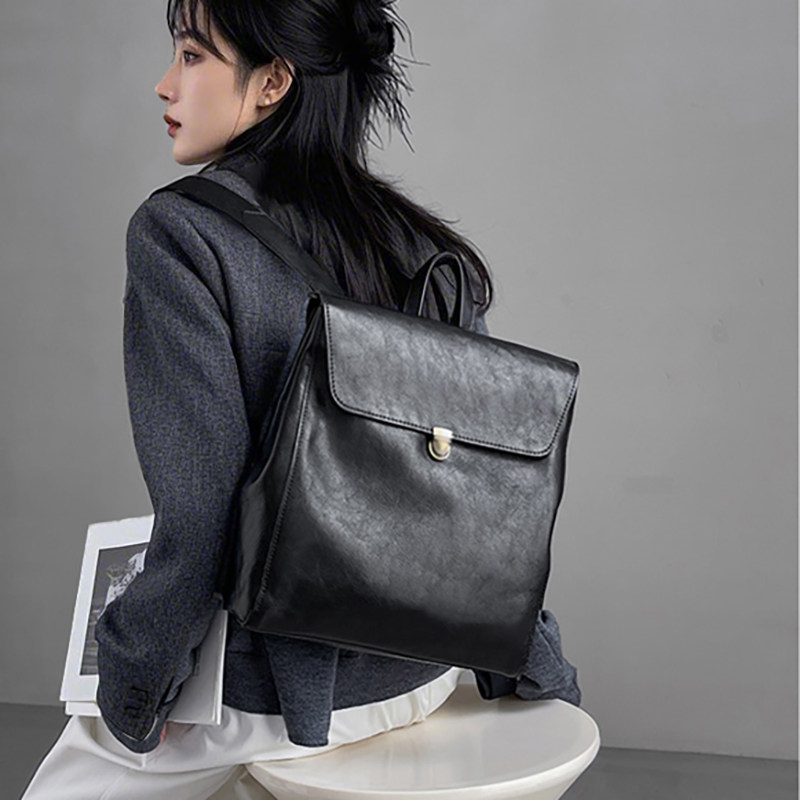 Women Bags Branded - Lüks Marka Hakiki Deri Sırt Çantası